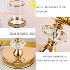 Candle Holder, Pillar Candle Holders, Crystal Candlesticks Holder for Wedding, Parties, Events, Chirstmas,Home Decor, Table Centerpieces CH028D (S) - Image 2