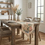 Tache Tapestry Colorful Country Rustic Morning Meadow Floral Table Runner 90 Inches Long - Image 3
