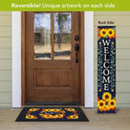 Briarwood Lane Fall Double Sided Reversible Pine Porch Leaner 47x9.5 Fall Sunflowers - Image 3