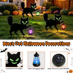 Black Cat Halloween Decorations Outdoor, Solar Hanging Lantern Garden Decor - Image 3