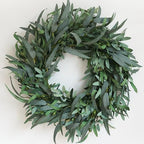 Olive Wreath for Front Door 26 inch, Greenery All Season Wreath with Olive Leaf Fruit, Home Decoration for Outdoor Living Room Indoor Wall and Outside Summer All Season Wedding by HomeKaren