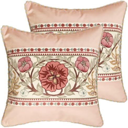 patdrea Vintage Velvet Throw Pillow Cover,Set of 2,18"x18"-Kulom C by patdrea