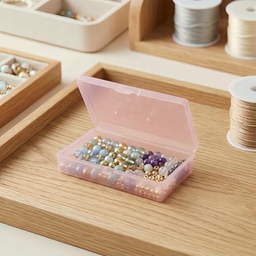 LJY 12 Pink Rectangular Plastic Boxes, 5.3 x 3.1 x 1.2 in for Card Making - Image 5