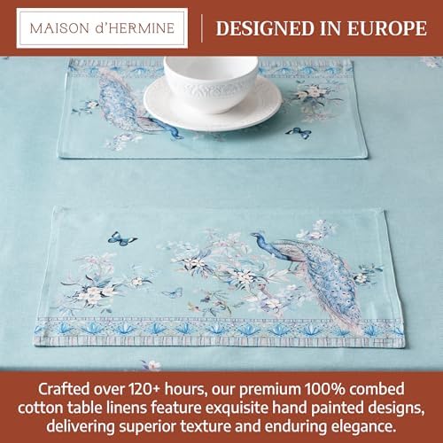 Maison d' Hermine Placemats Set of 4 Reusable 100% Combed Cotton (13"x19") - Image 3