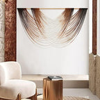 Jakalin Macrame Wall Hanging Large Ombre Dip-Dyed Fiber Art 59" Wx35 L - Image 4