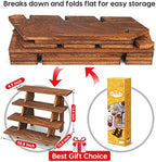 Manspdier Wooden Display Stand Wood Cupcake Stands Rustic Wood Risers - Image 5