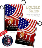 Remember 911 Flag Wood Dowel Set 25th Anniversary Patriot Day Wall Decor 2001-2026 Memorial Gifts Commemorative Memorabilia Home Poster Yard Decorations Garden Remembrance Tribute Tapestry - Image 3