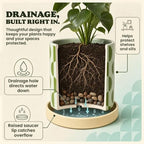 Original Earthlings Ceramic Plant Pots, Indoor Planters - Set of 3 - Image 3