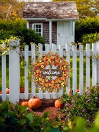26'' Large Fall Wreaths for Front Door (Welcome Sign) - Image 5