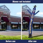 6FT Tall Hanukkah Inflatable Tube Man (9''Diameter) Wacky Wavy Dancing Guy for Outdoor Decoration Advertising Business Promotion - Happy Hanukkah (Blower Not Included) - Image 5