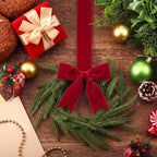 6 Pcs Christmas Red Wreaths Kitchen Cabinet Decorations - Image 4