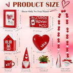 Valentine's Day Decorations for Home Office 8 PCS Tiered Tray Decor Set - Image 4