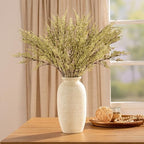 Ceramic Flower Vase, 12.5" Large Rustic Farmhouse Vases Home Decor Tall Pottery Decorative Pampas Vase for Table Living Room Entryway Mantel Bookshelf Bedroom Bathroom Kitchen - W - Image 7