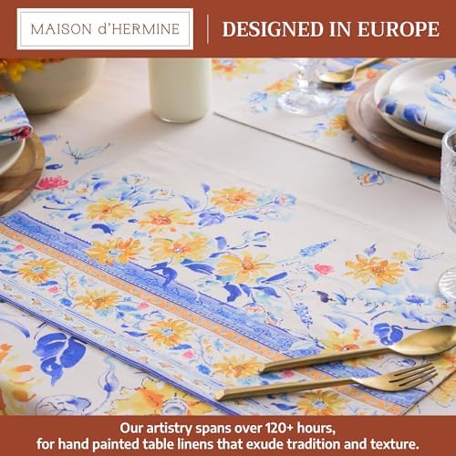 Maison d' Hermine Placemats Set of 4 Reusable 100% Cotton (13"x19") - Image 2