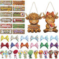 Novabright 38 Pcs Interchangeable Highland Cow Welcome Sign Seasonal Decor by Unknown