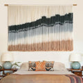 Macrame Wall Hanging Dip Dyed Large Wall Tapestry Woven Art 57''W*35''L by IOWER