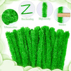 Teenyyou 24 Pcs 30mm x 39.37 Inch Extra Thick Jumbo Pipe Cleaners Bulk DIY Valentine's Day Giant Fur Fluffy Pipe Cleaners Chenille Stems Craft Supplies for Gifts DIY Project(Green) - Image 3