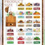 GlikCeil 37 Pcs Interchangeable Seasonal Decor Farmhouse Breadboard - Image 3