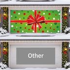 Garage Door Christmas Cover 7x16FT: Garage Bow Gif Box Christmas Decorations with Bar Magnets & Ropes, Holiday Garage Door Banner Decorative Xmas for Indoor Outdoor [Include Installation Instructions] - Image 4