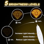 Gold Diamond Neon Sign for Bedroom Wedding Bar Luxury Glamorous Wall Decor - Image 4