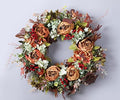 Fall Wreath for Front Door Artificial Peonies Autumn Winter Wreaths for Front Door Outside Wall Or Window Décor (Brown) by Destment