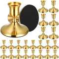24PCS Brass Gold Taper Candle Holders, Vintage Metal Candlestick Holders by Ovveroche