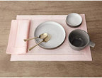 Solino Home 100% Pure Linen Placemats Pink Hemstitch, 14 x 19 in, Set of 6 - Image 2