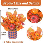 2PCS 11in Fall Centerpieces for Tables Thanksgiving Fireplace Decorations - Image 3