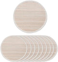 Hausattire Bamboo Placemats for Dining Table Set of 10 Washable 14 Inches Round Square Place Mats Sushi Mats for Kitchen Table Outdoor Parties Easter Farmhouse Boho Decoration - Beige by Hausattire