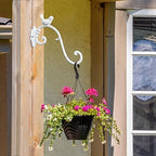 Sungmor Cast Iron Plant Hanger Wall Hooks - Bird Shape & White & 2PC - Image 4
