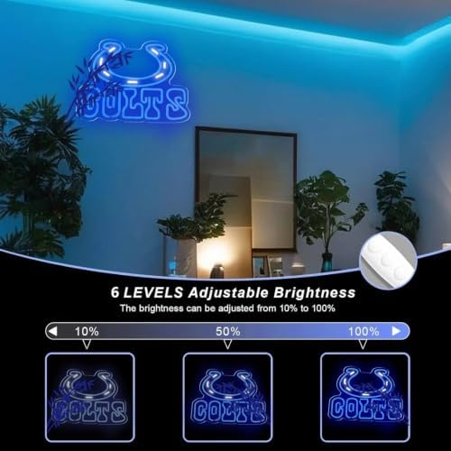 Sports Horseshoe Neon Sign USB Powered for Man Cave Wall Decor - Image 6