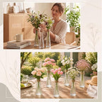 Set of 18 Clear Glass Bud Vases for Centerpiece, Assorted - Image 5