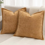 Decorative Throw Pillow Covers 26x26 Chenille Boho Pillowcase by BAOLIZEGAO