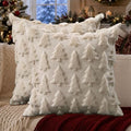 DFXSZ Christmas Tree Pillow Covers 24x24 Set of 2 Christmas Decor Beige by DFXSZ