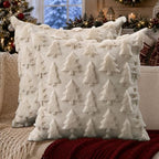 DFXSZ Christmas Tree Pillow Covers 24x24 Set of 2 Christmas Decor Beige by DFXSZ