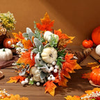 Knitgrip Thanksgiving Fall Table Harvest Cornucopia Centerpiece, Green by Knitgrip