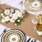 15 Pack Burlap Table Runners Bulk 12 x 71 Inch Rustic Jute Tablerunner Khaki Farmhouse Country Burlap Runners for Wedding Banquet Birthday Holiday Party Kitchen Dining Table Decorations(Tassel) - Image 3