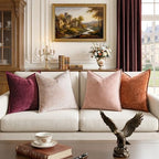 a moment Throw Pillow Covers 24X24 Inch 4 Packs,Soft Velvet Decorative Pillow Cases with 3D Ice Flower,Texture Modern Accent Cushion Covers for Sofa Couch Home Decor Desert Rose - Image 6