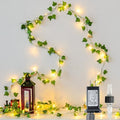 Vine with Fairy Lights, 23 FT 73 LED Ivy Leaf Lights Indoor Plug in, Fake Vine String Lights for Bedroom, Dorm, Wall, Party, Garden, Birthday, Wedding, Room Decor, Warm White by Pellimo