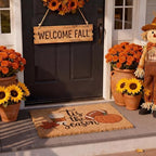 Jenaai Fall Football Front Door Mat 24x36 in Tis The Season Coir Doormat - Image 4