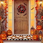 Moucuny 2 Pcs Large Halloween Front Door Mat, Ghost Coir Doormat, Non Slip - Image 3