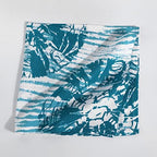 FINGERCRAFT Cloth Napkins Set of 12 Cotton Linen, 20x20 Inch, Shibori Teal - Image 3
