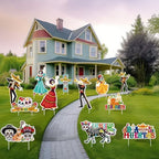 12 Pcs Day of the Dead Yard Signs, Dia De Los Muertos Sugar Skull Decor - Image 5