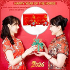 2026 Chinese New Year Horse Figurines Chinese Year of the Horse Decorations 2Pcs Resin Horse Statue Spring Festival Cute Zodiac Gift Blessing Souvenir Home Office Store Restaurant Tabletop Decors - Image 7