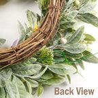 HomeKaren Tulip Spring Wreaths for Front Door 22 Inch, All Season Floral Wreath for Outdoor Indoor Flower, Easter Door Wreath for Spring Summer Easter Home Decor - Image 4