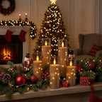 Raycare 7 Pack Flameless Battery Operated Pillar Candles with Remote Timer - Image 2