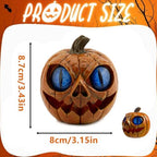 Halloween Pumpkin Decor Spooky Pumpkin Figurine Resin Statue, Blue - Image 4
