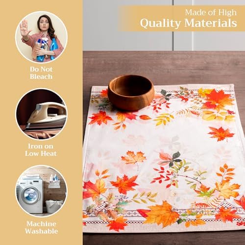 Maison d' Hermine Placemats Set of 4 Reusable 100% Cotton (13"x19") - Image 3