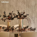 Birchlitland Halloween Black Maple Garland with Lights Timer 48 LED Orange and Warm White Fairy Lights, Battery Operated for Indoor and Outdoor Halloween Party Decoration - Image 3
