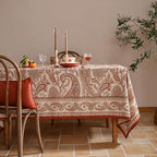 ISAENNE Designer Vintage Rectangular Classic Tablecloth,71"x55" - Image 2